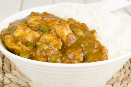 Chinese Chicken Curry & Steamed Rice