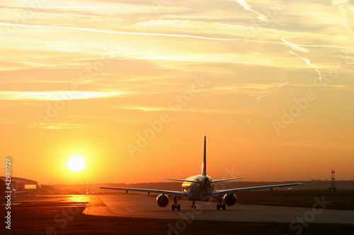 Aircraft at Sunset