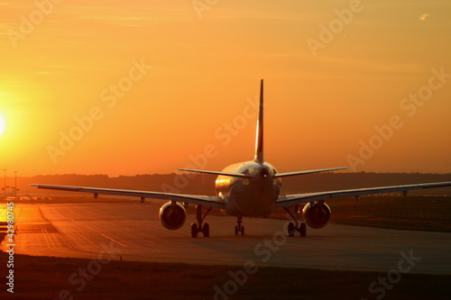 Aircraft at Sunset