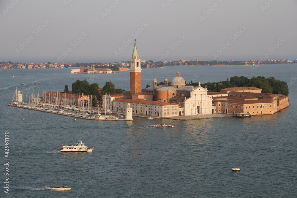 San Giorgio aus der Luft, Venedig