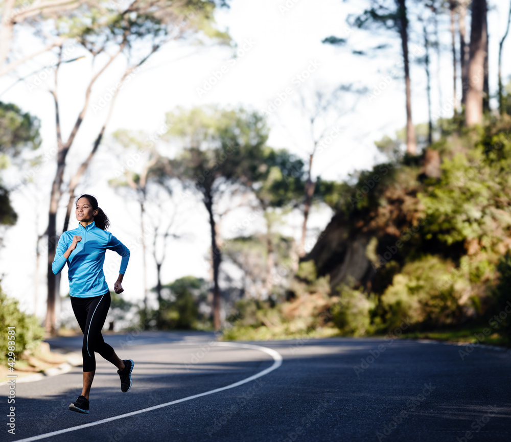 Marathon training runner