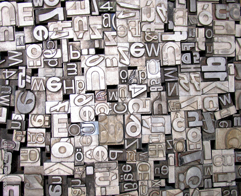 Lettern StockFoto Adobe Stock