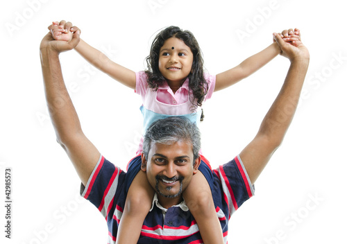 Indian father and daughter