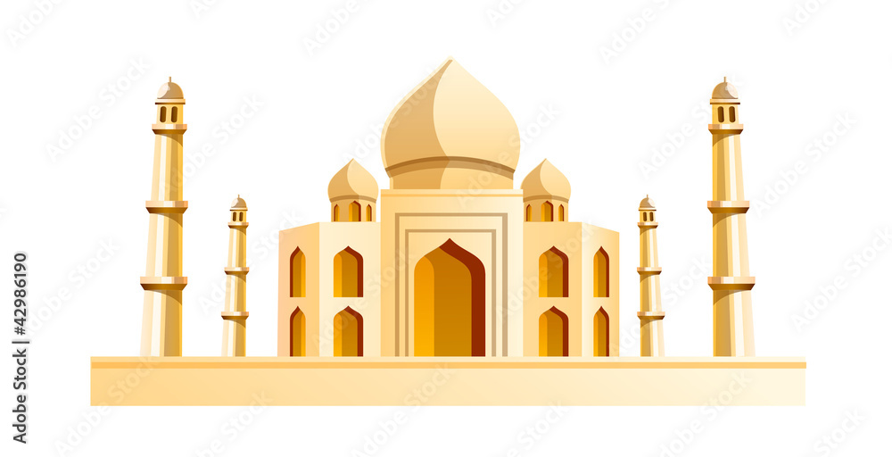 vector icon Taj Mahal