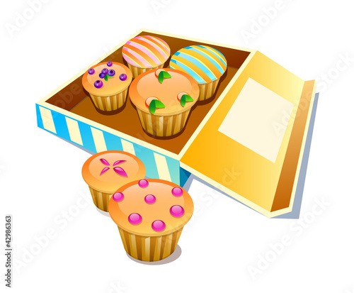 vector icon muffin