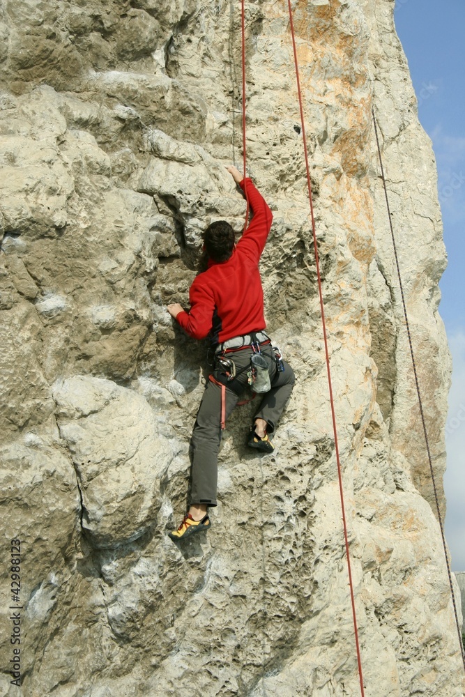 Fototapeta premium Climbing.