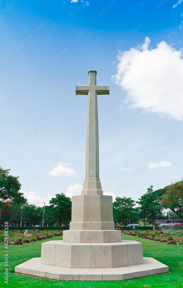 Grave Stone at World War II Cemetery, Grave Stone at World War II Cemetery,