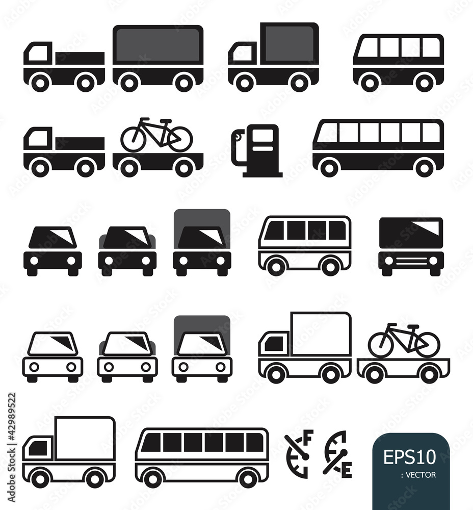truck icon vector