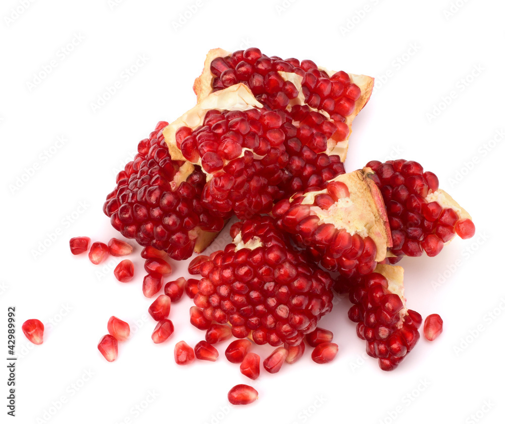 Ripe pomegranate piece Ripe pomegranate piece