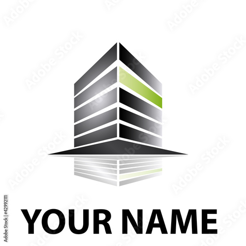 Black Abstract Logo Hosting # Vector