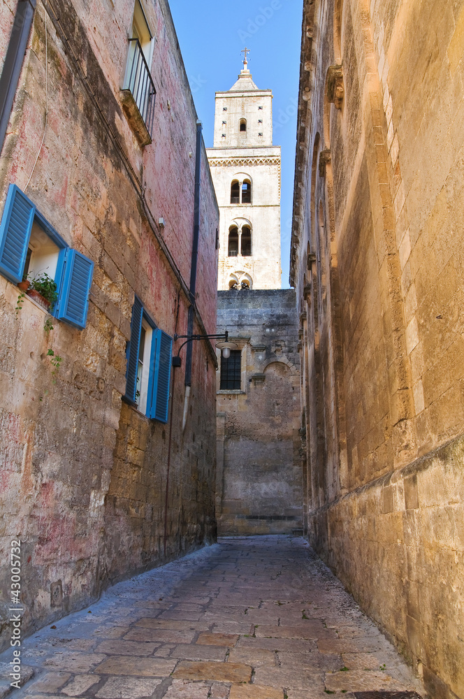 Obraz premium Alleyway. Matera. Basilicata. Italy.