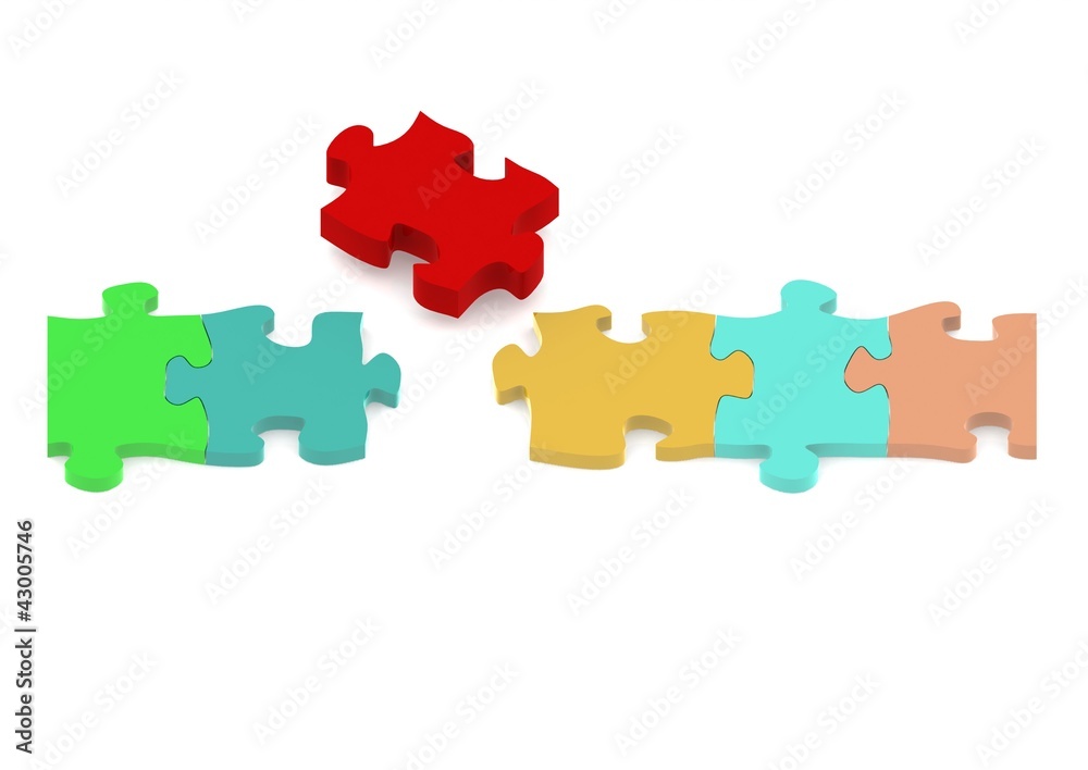 Fototapeta premium Pieces of a puzzle