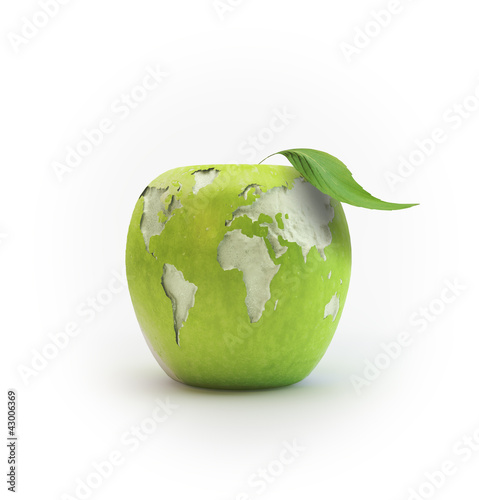 Wold map apple © Mopic
