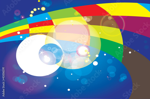 background abstract colored circles and squares
