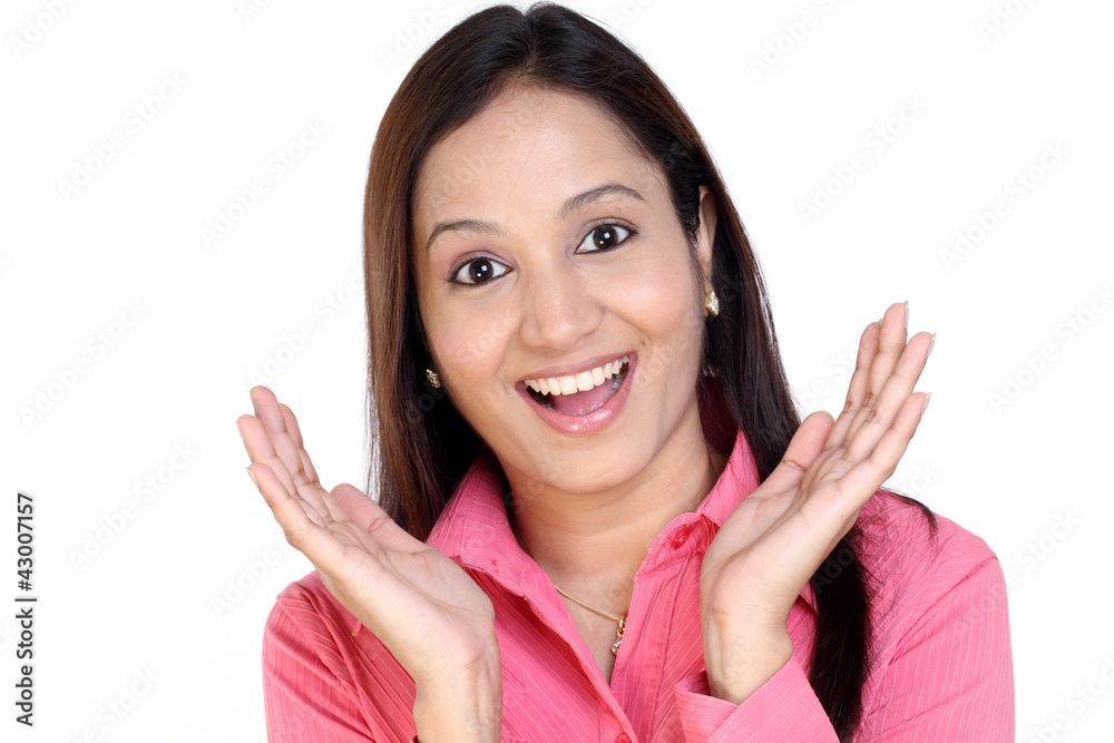 Excited business woman Excited business woman