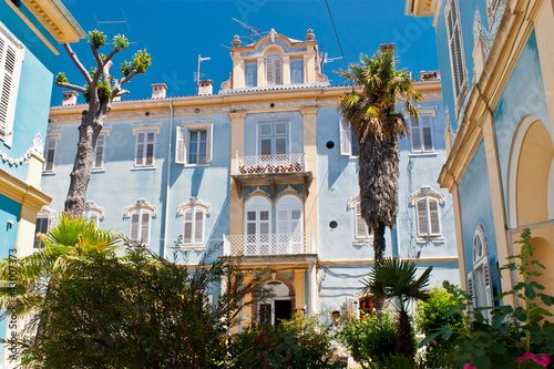 Blue villa in Pula,Croatia.