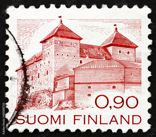 Postage stamp Finland 1982 Hame Castle, Hameenlinna, Finland photo