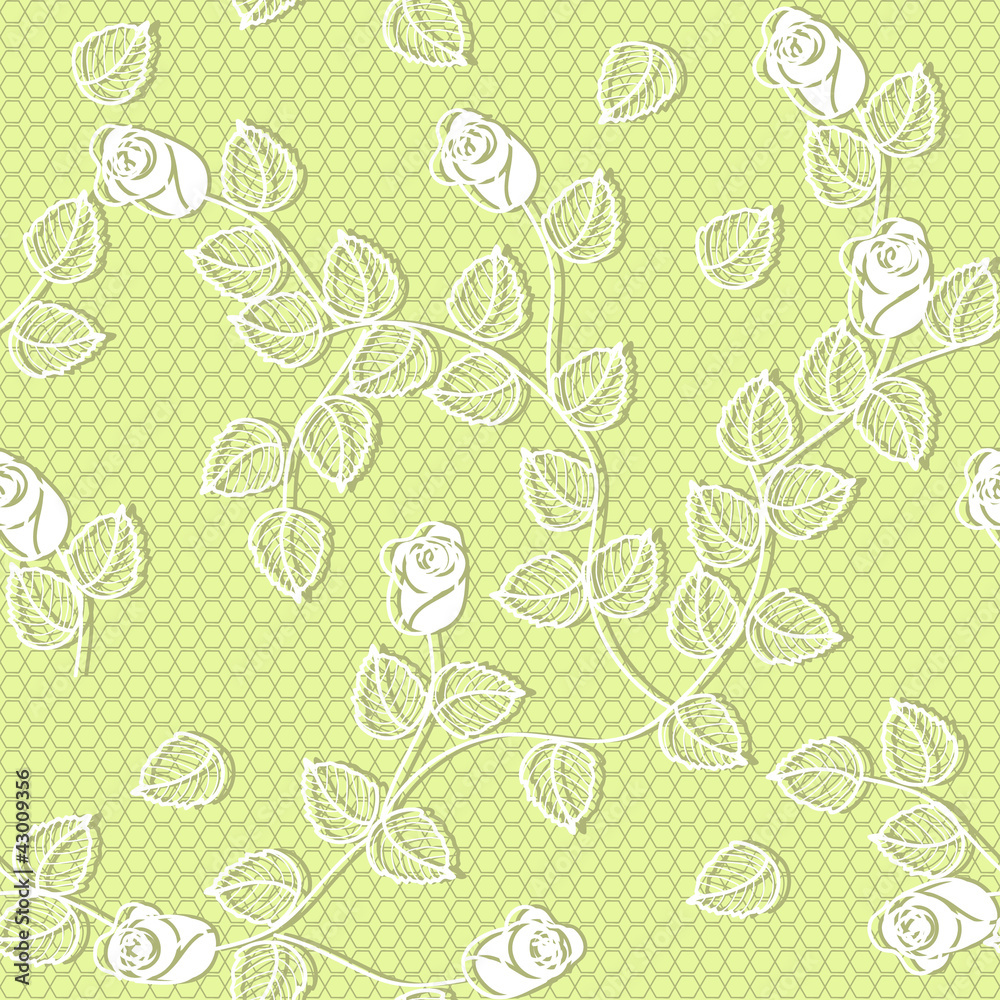 vector seamless yellow background with flowers vector seamless yellow background with flowers