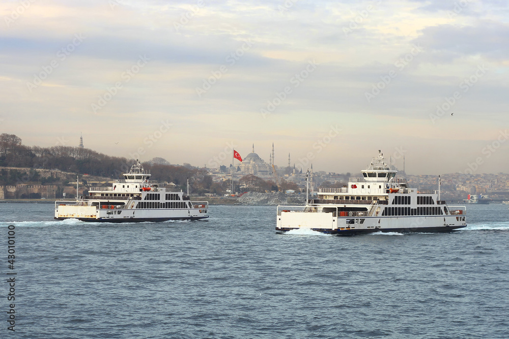 Ro-Ro ships in Istanbul, Turkey