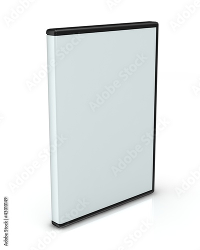DVD or CD case isolated on white