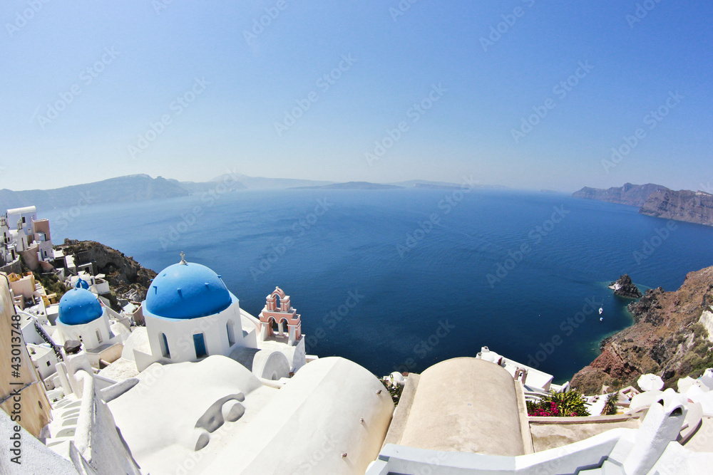 Obraz premium santorini's seascape