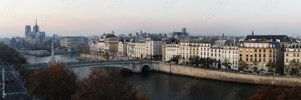 Panoramic view of Paris roofs