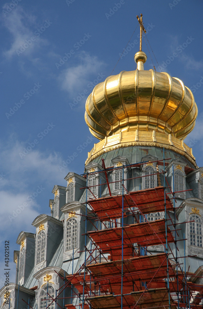 Dome of New Jerusalem Monastery near Mosocw