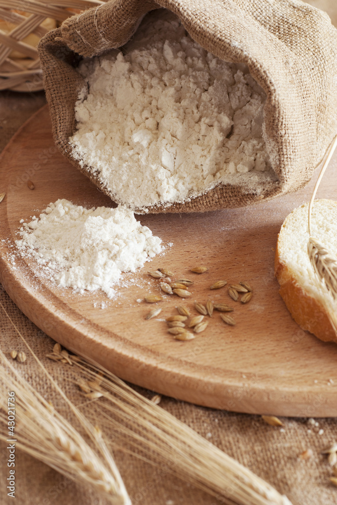 ingredients for the baking of bread ingredients for the baking of bread