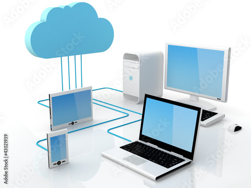 Cloud computing concept