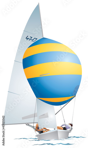 Yacht 470-class dinghy photo