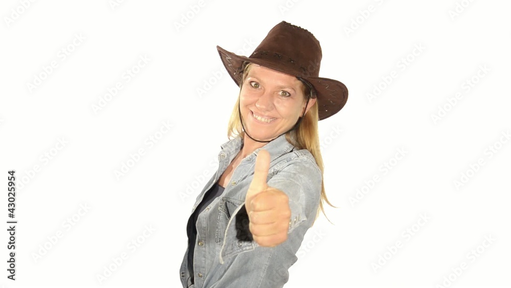cow lady giving the thumbs-up cow lady giving the thumbs-up