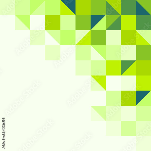 Green geometric background