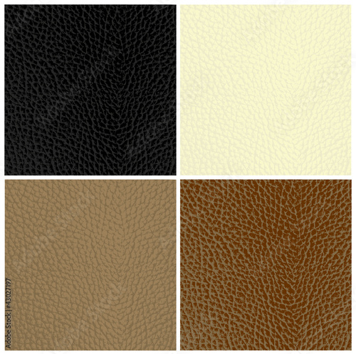 Set of leather textures