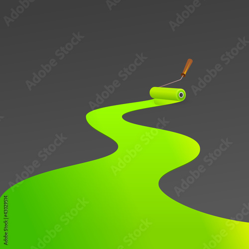 Greent painting roller