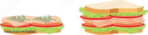 Two sandwiches