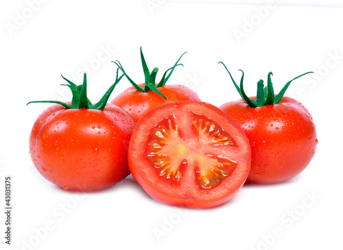 Three tomatoes and one half