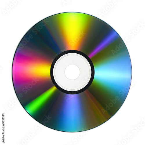 CD/DVD mit bunten Reflektionen photo