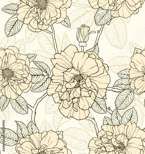 Floral seamless pattern