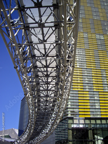 Curved Arial Monorail Track