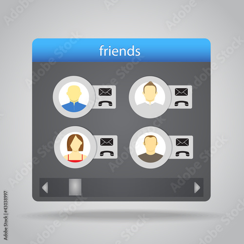 Friends collected on friend board