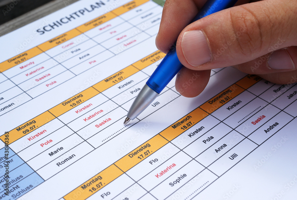 Personalplanung Personal in Schichtplan einteilen Personalplanung Personal in Schichtplan einteilen