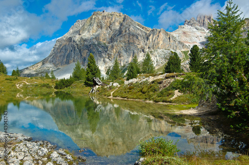 Fototapeta Naklejka Na Ścianę i Meble -  Limides Lake, Dolomites - Italy