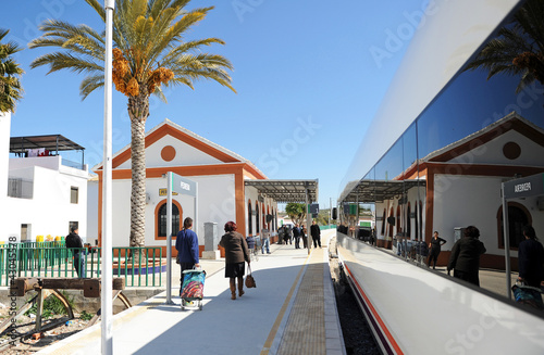 Estación de tren de un pueblo andaluz photo