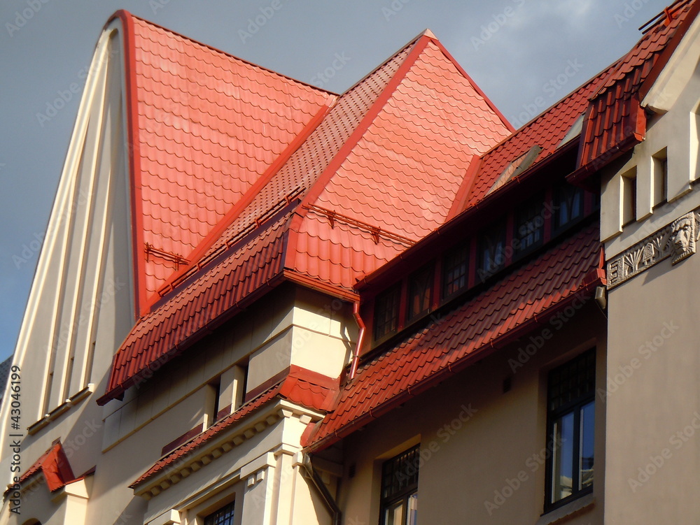 Roofs of Riga, Latvia