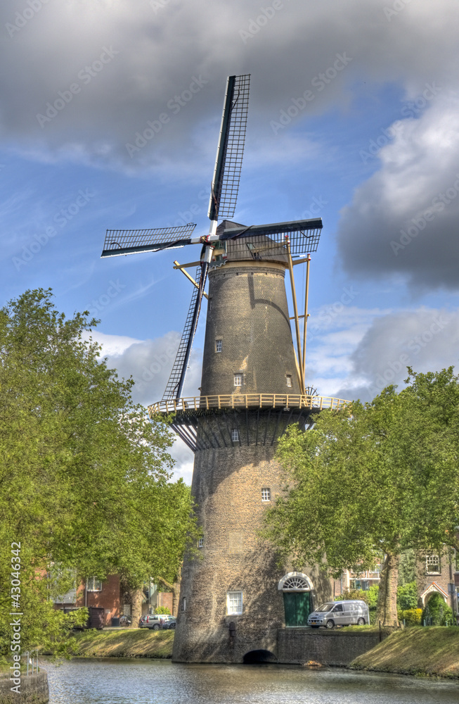 Windmill in Schiedam, Holland