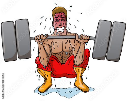 Work out sweat character