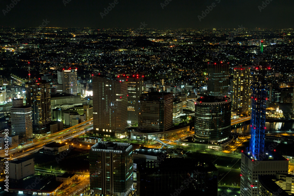 横浜市の夜景
