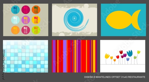DISEÑO MANTELINES PAPEL PARA RESTAURACION