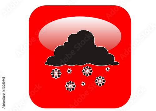 App - Wettervorhersage-Schneefall