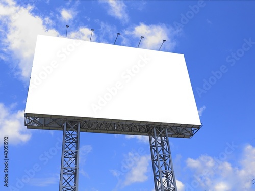 Blank billboard